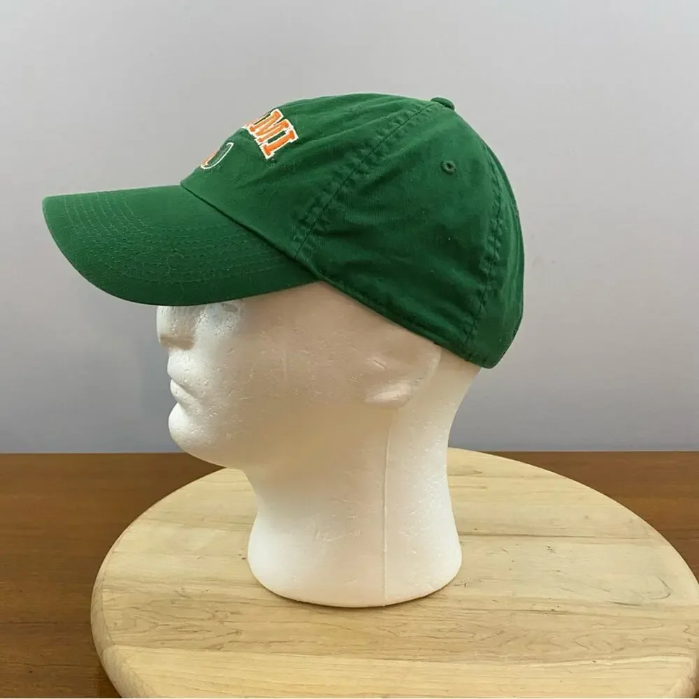 Miami‎ Hurricanes Vintage Sports Specialities Green Baseball Cap Hat Adjustable